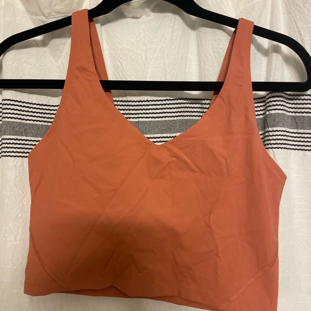 orange crz yoga size small tank